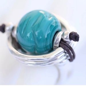 NWT! UNO de 50 Ring "Dead Calm" ANI0385; Size 6.5